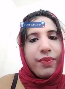 Indian ladyboy looking girl showing nudity on FB live