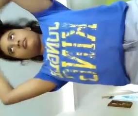 Video of NRI stripping fully on cam clip