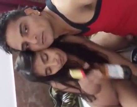 Drunk desi Local lovers MMS