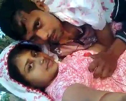 Kissing and fonding boobs of bhabhi