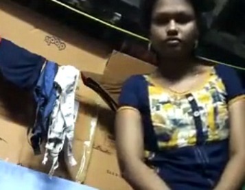 Indian wife solo dress change video
