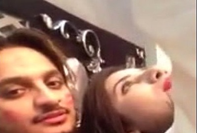 A Bangladeshi guy shows his GF’s big boobs on camera