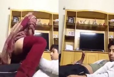 A milf rides on her son’s friend’s dick in Bangladeshi sex
