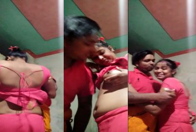 Perverted Jija sucks his sali’s boobs in Indian bf
