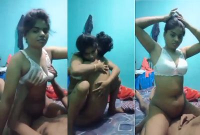 Desi sex of a horny babe riding on her skinny BF’s dick