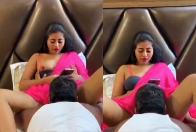 Gigolo licks slut Siya’s pussy in desi sex video