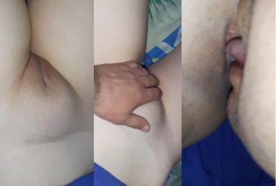 Lover licks Sangita Pandit’s shaved desi pussy