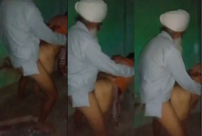 Old man’s standing sex with his Bahu in the Punjabi sex