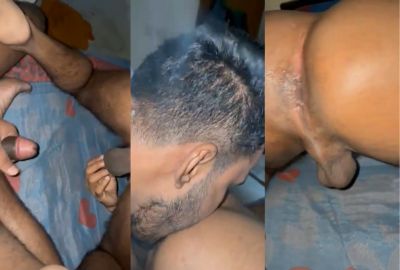 Delhi guy licks his BF’s asshole in desi gay porn