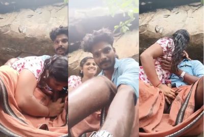 Tamil outdoor sex of a girl sucking lover’s dick