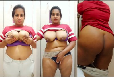 Indian nude lady masturbates in a shopping mall