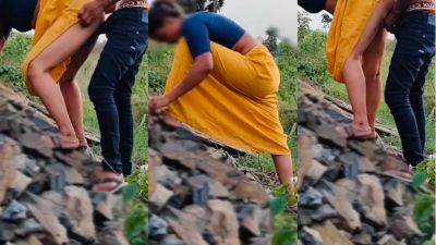 Farmer records his outdoor porn while fucking a laborer