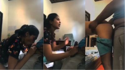 Sexy girl gives a blowjob and experiences hard chudai