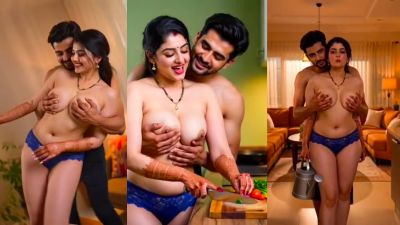 Kinky Devar presses his nude Bhabhi’s boobs in AI porn